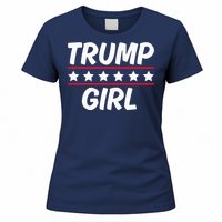 Trump Girl Funny Female Voter Slogan 2024 Election Statement Women's T-Shirt