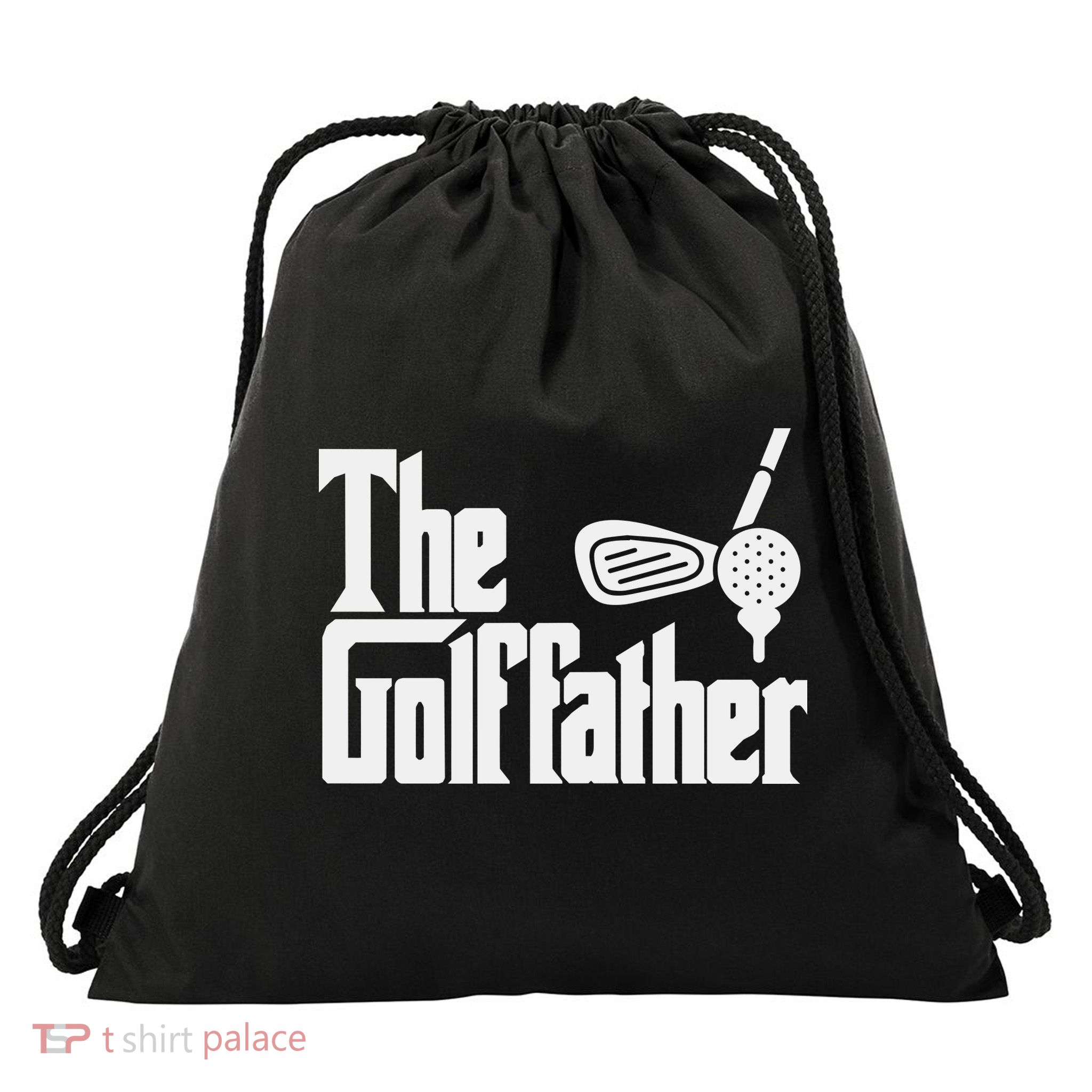 The Golf Father Father's Day Drawstring Bag