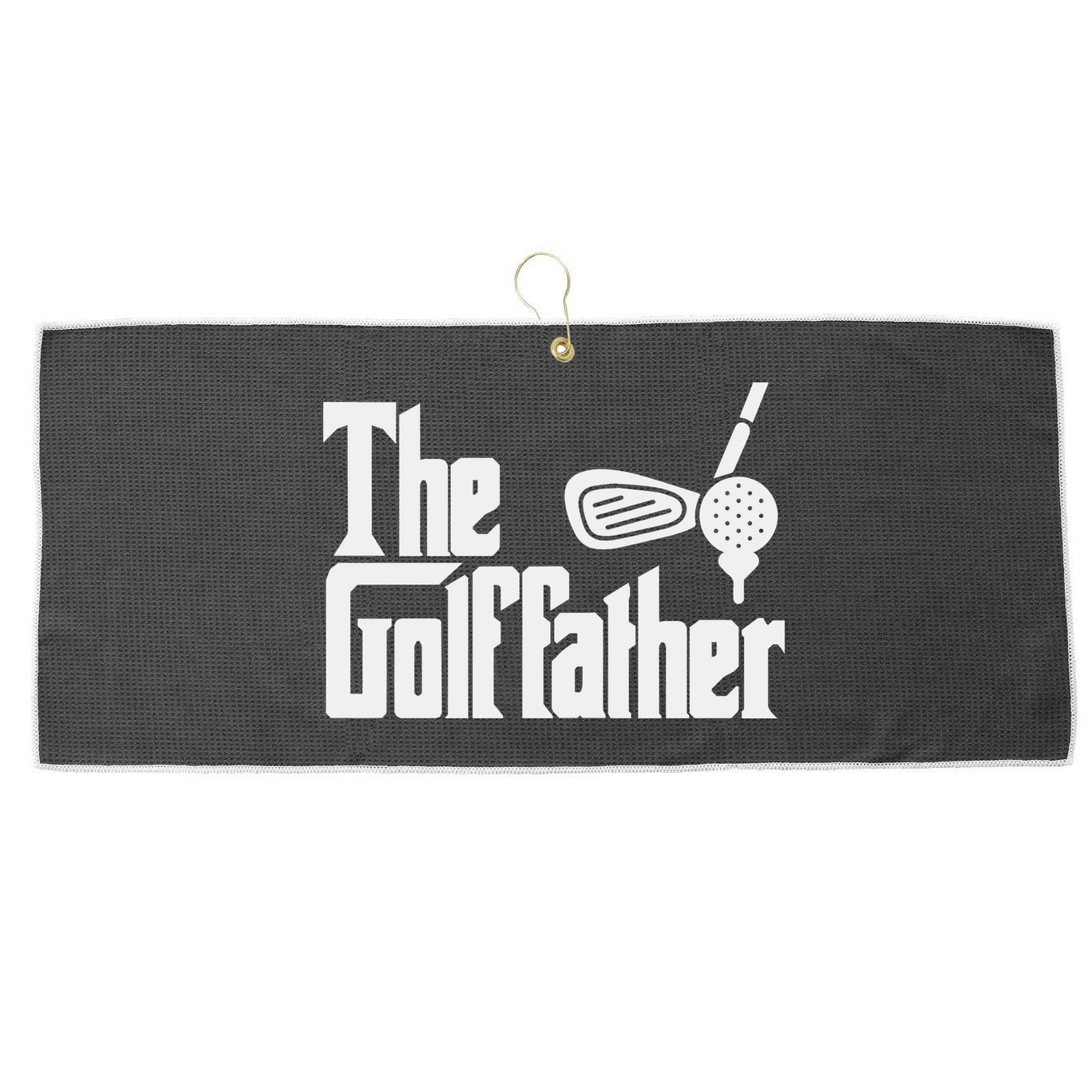 The Golf Father Father's Day Large Microfiber Waffle Golf Towel