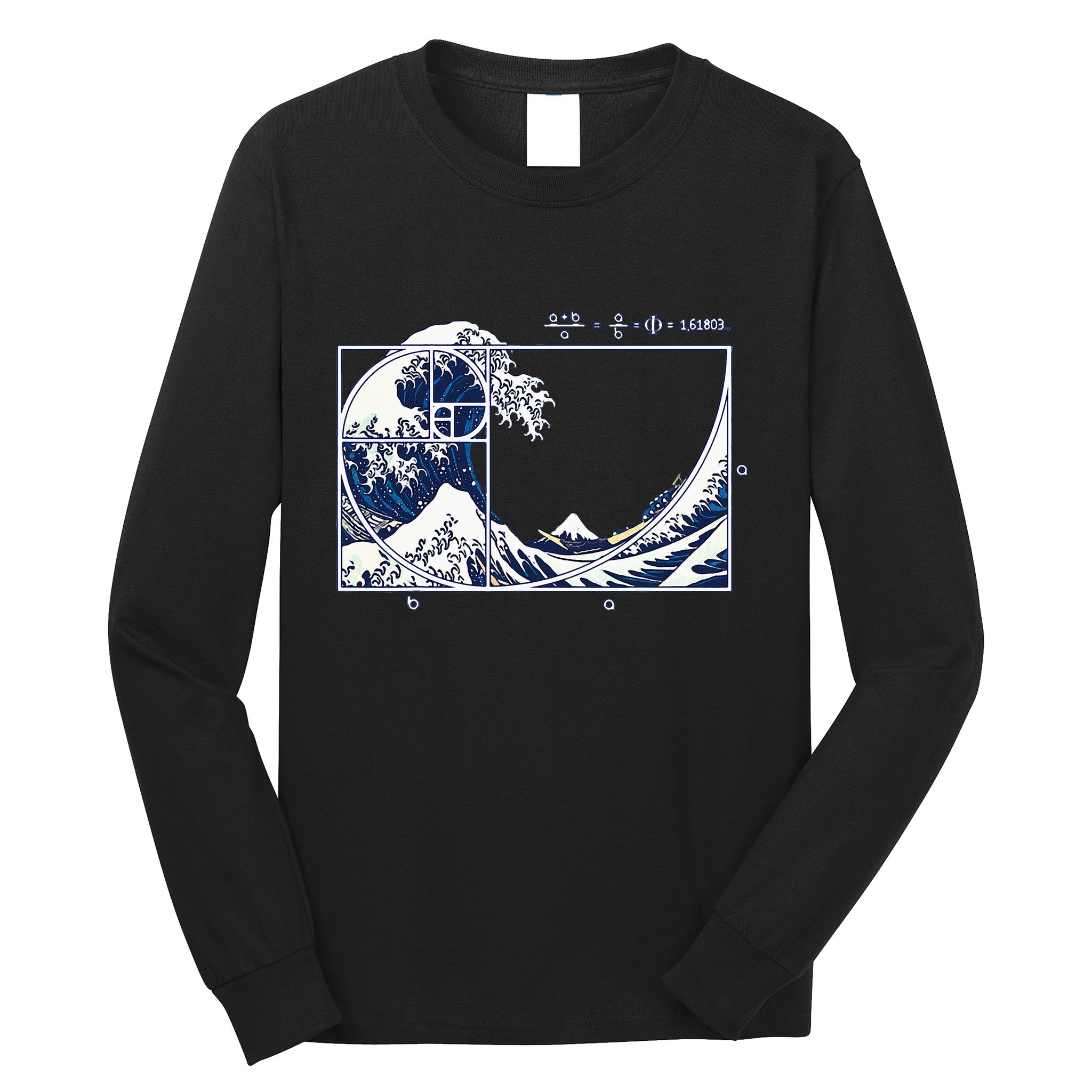 The Great Fibonaccis Waves Long Sleeve Shirt