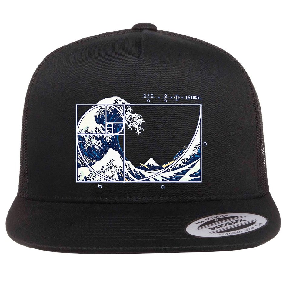 The Great Fibonaccis Waves Flat Bill Trucker Hat