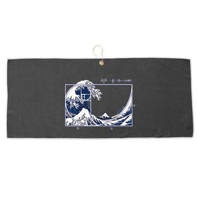 The Great Fibonaccis Waves Large Microfiber Waffle Golf Towel