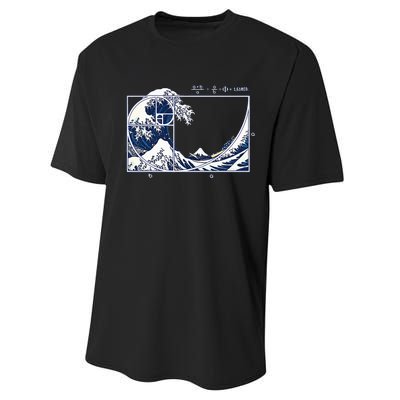 The Great Fibonaccis Waves Performance Sprint T-Shirt