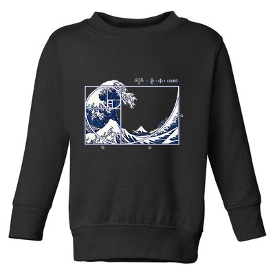 The Great Fibonaccis Waves Toddler Sweatshirt