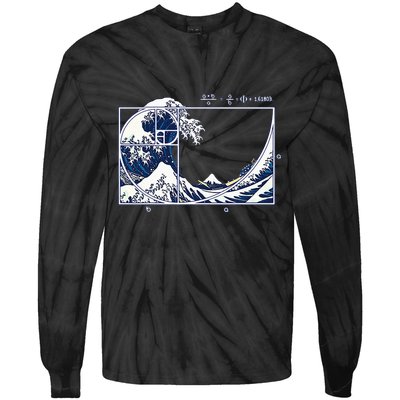 The Great Fibonaccis Waves Tie-Dye Long Sleeve Shirt