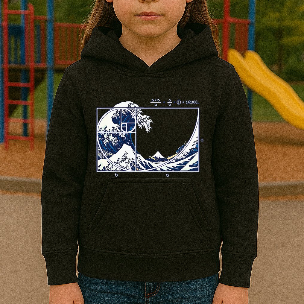 The Great Fibonaccis Waves Kids Hoodie