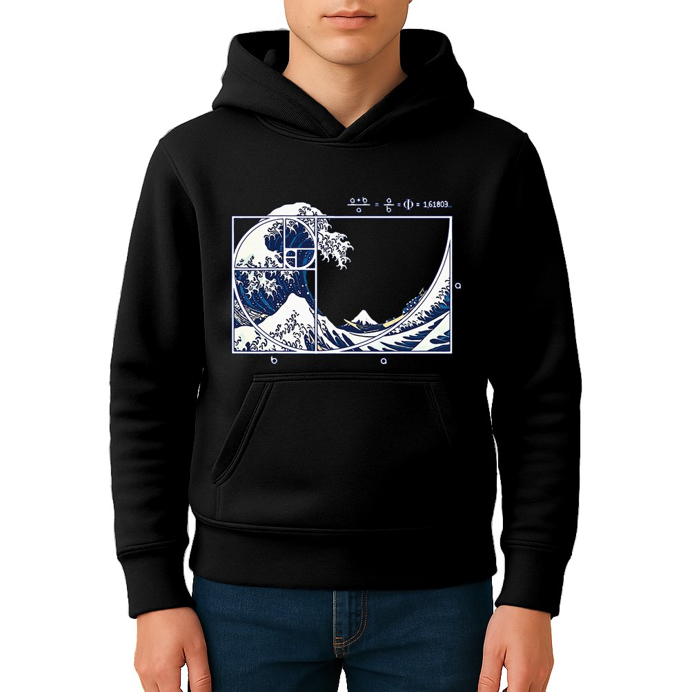 The Great Fibonaccis Waves Kids Hoodie