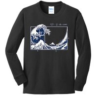 The Great Fibonaccis Waves Kids Long Sleeve Shirt