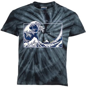 The Great Fibonaccis Waves Kids Tie-Dye T-Shirt