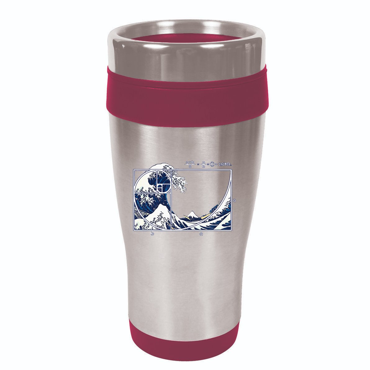 The Great Fibonaccis Waves 16oz Travel Tumbler