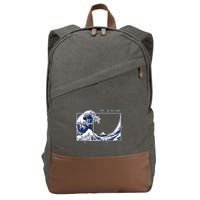 The Great Fibonaccis Waves Cotton Canvas Backpack