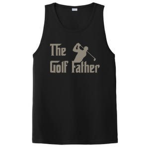 The Golf Father Funny Golfing For Golfer PosiCharge Competitor Tank