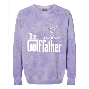 The Golf Father Gift For Dad Fathers Day Colorblast Crewneck Sweatshirt