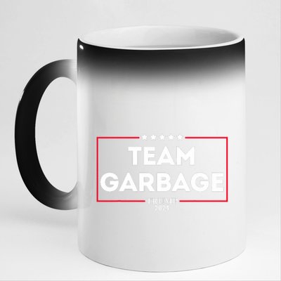 Team Garbage For Trump 2024 11oz Black Color Changing Mug