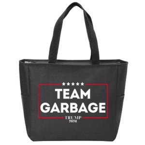 Team Garbage For Trump 2024 Zip Tote Bag