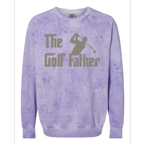 The Golf Father Funny Golfing For Golfer Colorblast Crewneck Sweatshirt