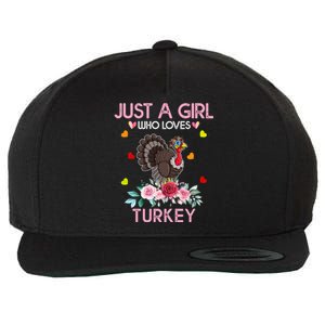 Turkey Gift For Just A Girl Who Loves Turkey Great Gift Wool Snapback Cap