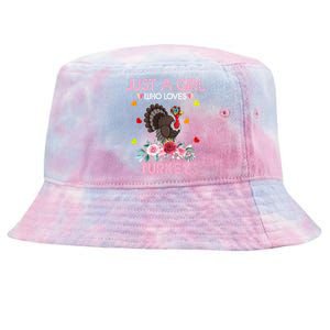 Turkey Gift For Just A Girl Who Loves Turkey Great Gift Tie-Dyed Bucket Hat