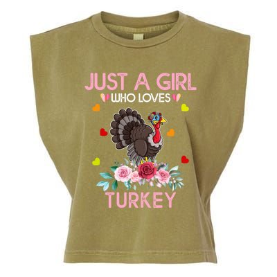 Turkey Gift For Just A Girl Who Loves Turkey Great Gift Garment-Dyed Women's Muscle Tee