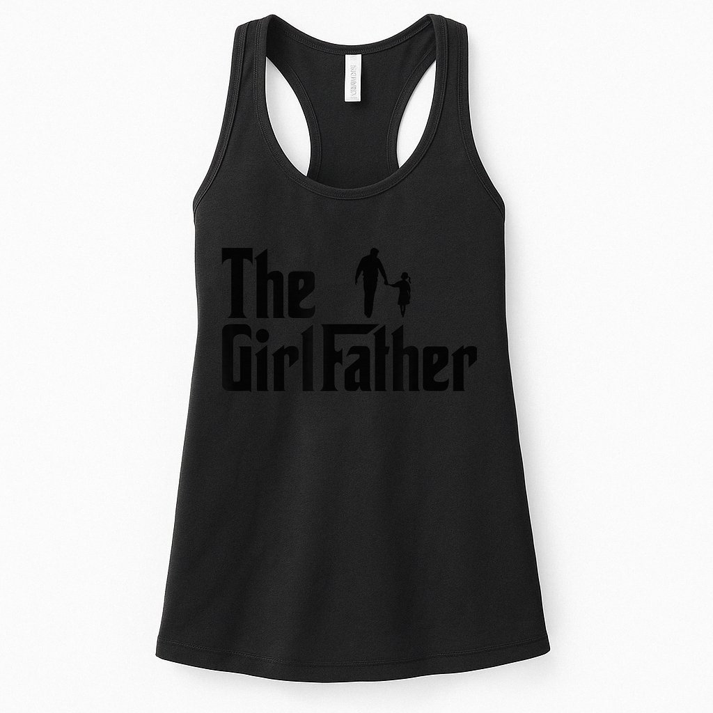  The Girl Father Funny Dad of Girl Daddy Daughter Womens Tank Top