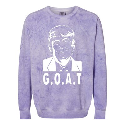 Trump Goat Funny Donald Trump Election Colorblast Crewneck Sweatshirt