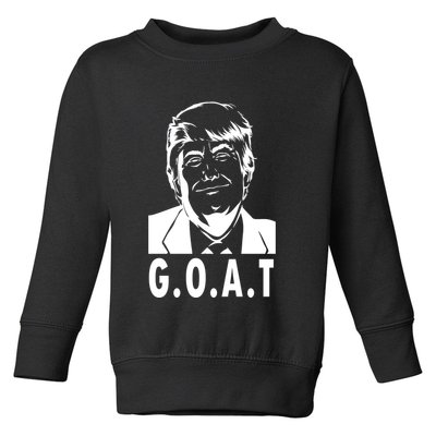 Trump Goat Funny Donald Trump Election Toddler Sweatshirt