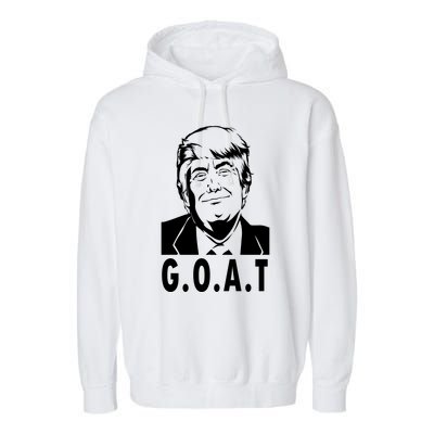 Trump Goat Funny Donald Trump Election Garment-Dyed Fleece Hoodie