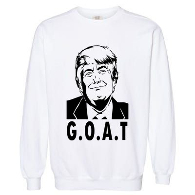 Trump Goat Funny Donald Trump Election Garment-Dyed Sweatshirt