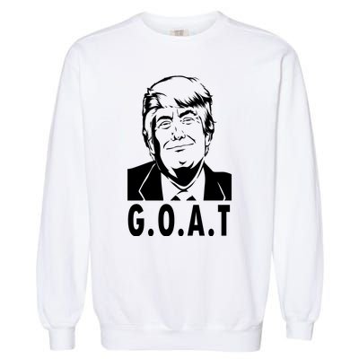 Trump Goat Funny Donald Trump Election Garment-Dyed Sweatshirt