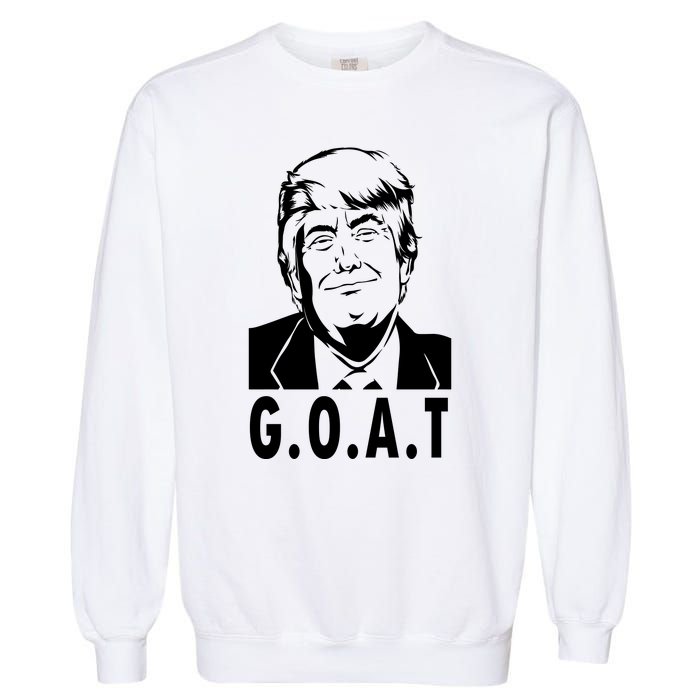 Trump Goat Funny Donald Trump Election Garment-Dyed Sweatshirt