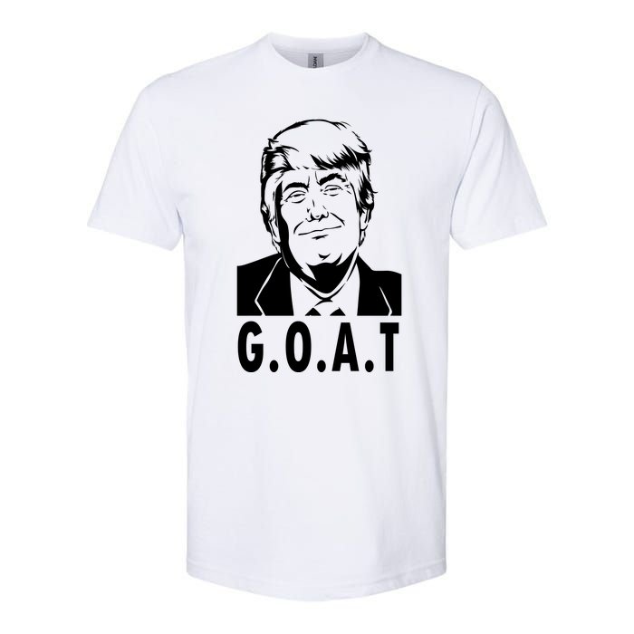 Trump Goat Funny Donald Trump Election Softstyle CVC T-Shirt