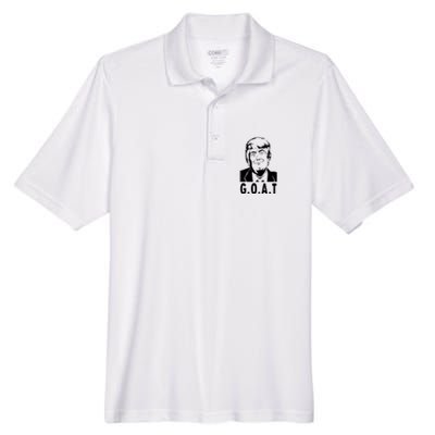 Trump Goat Funny Donald Trump Election Men's Origin Performance Pique Polo