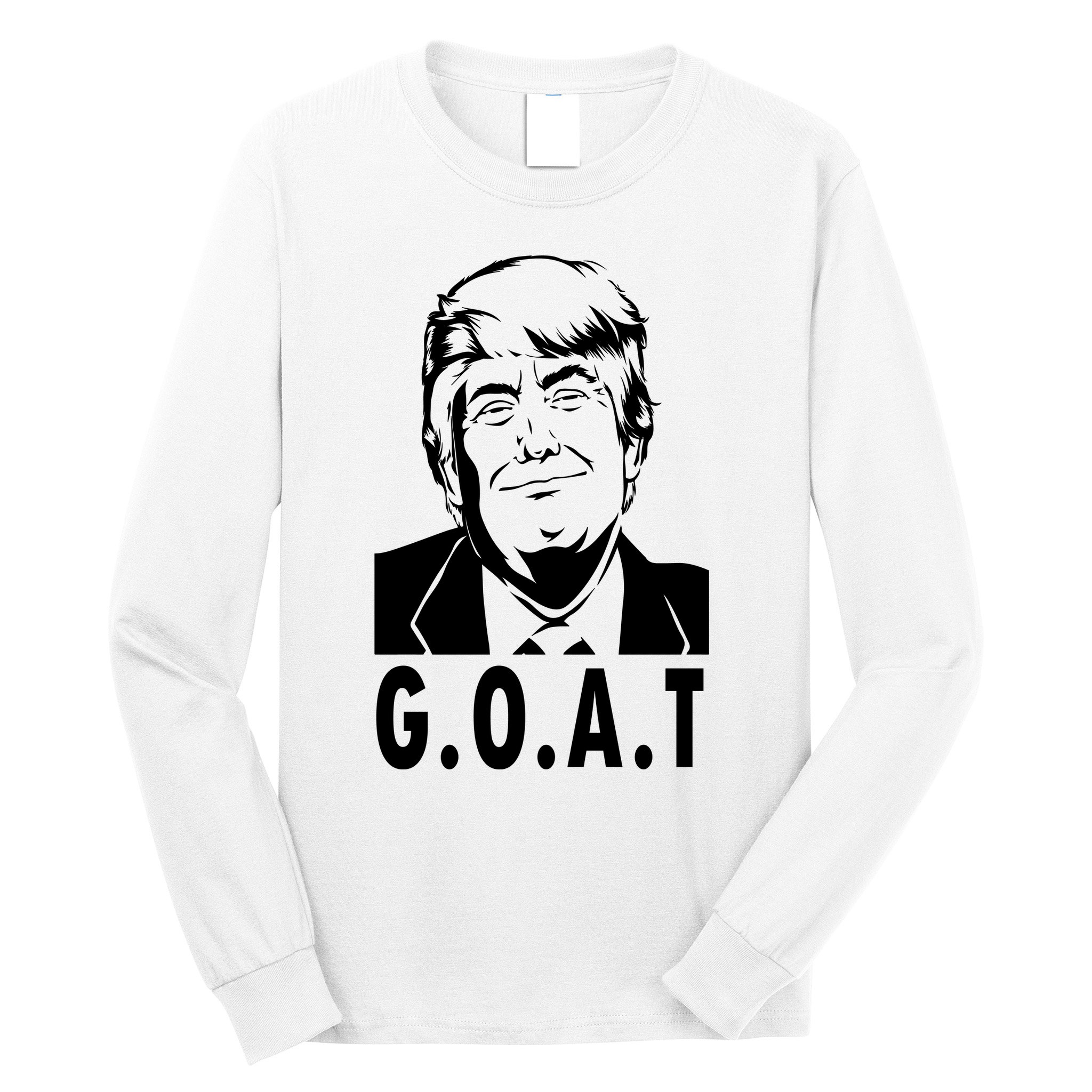 Trump Goat Funny Donald Trump Election Long Sleeve Shirt