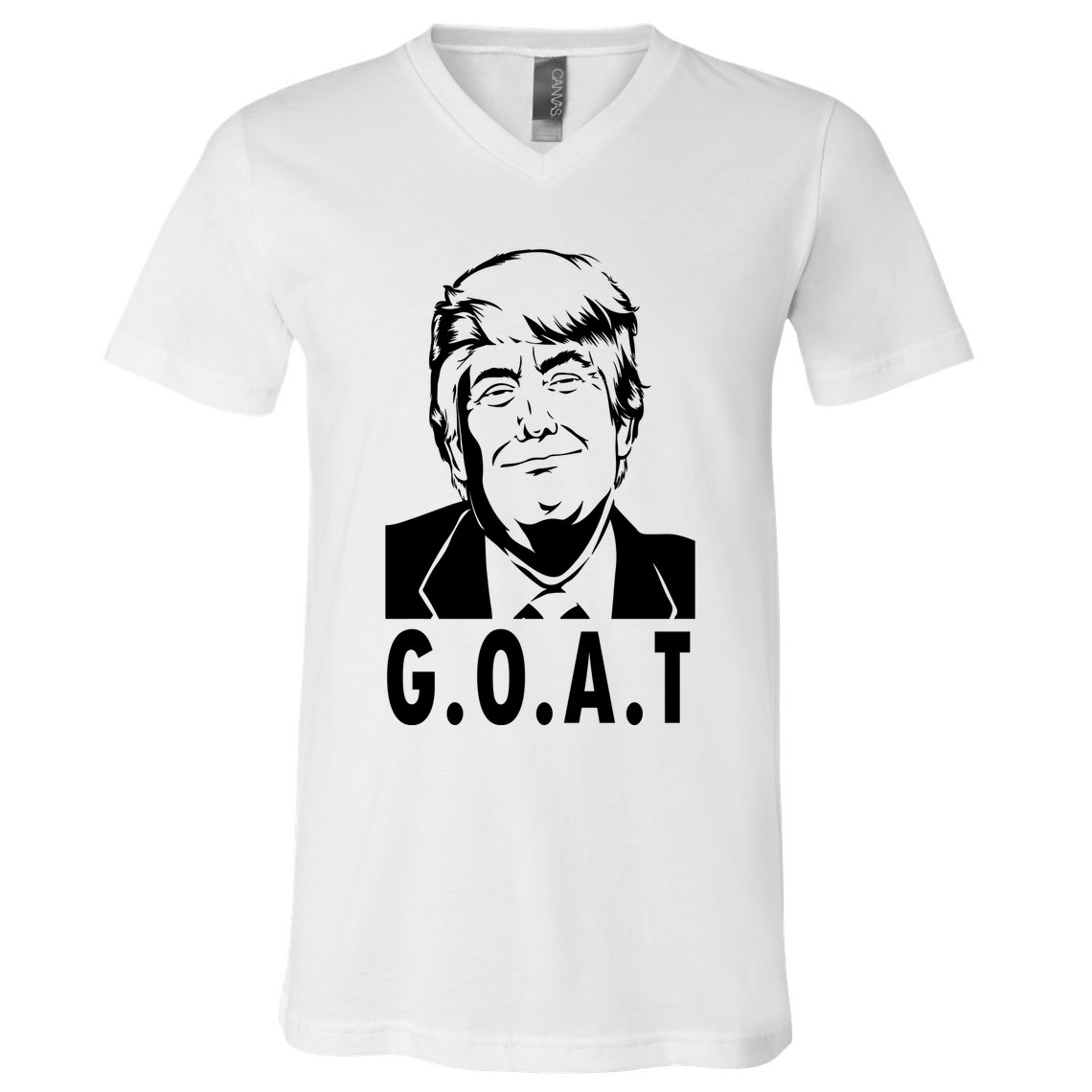 Trump Goat Funny Donald Trump Election V-Neck T-Shirt