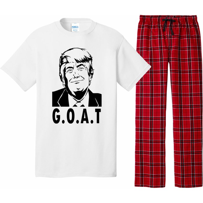 Trump Goat Funny Donald Trump Election Pajama Set