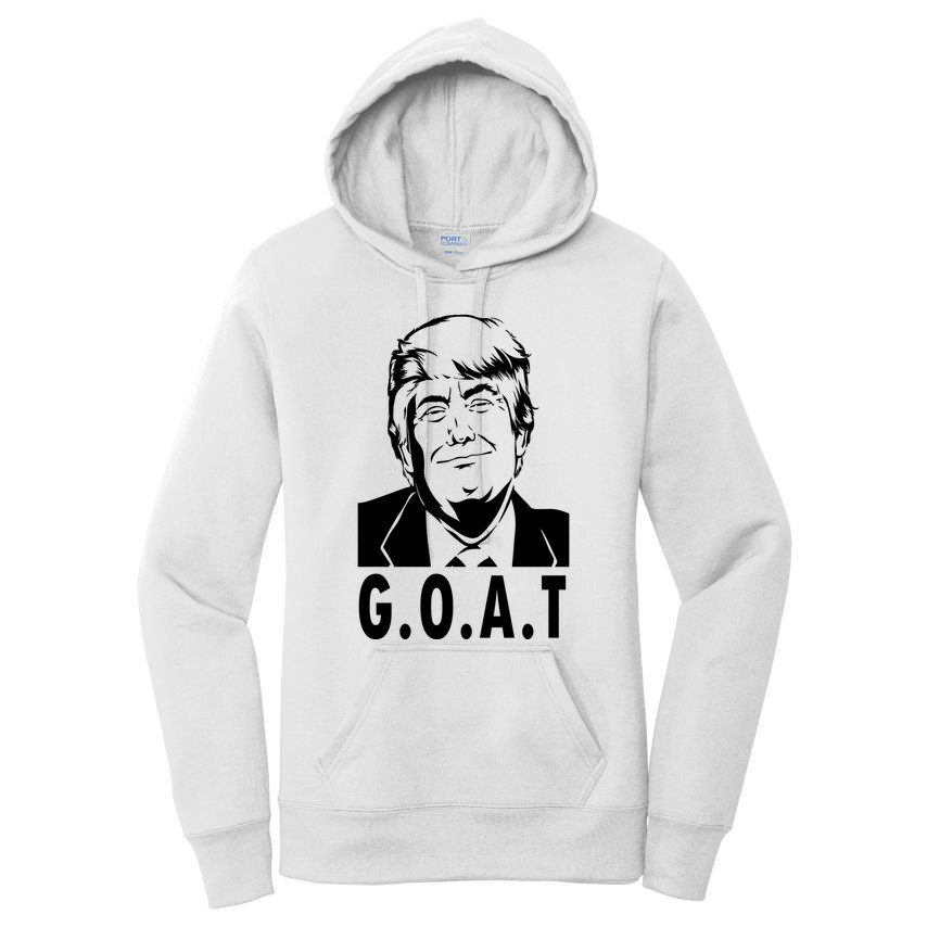 Trump Goat Funny Donald Trump Election Women's Pullover Hoodie