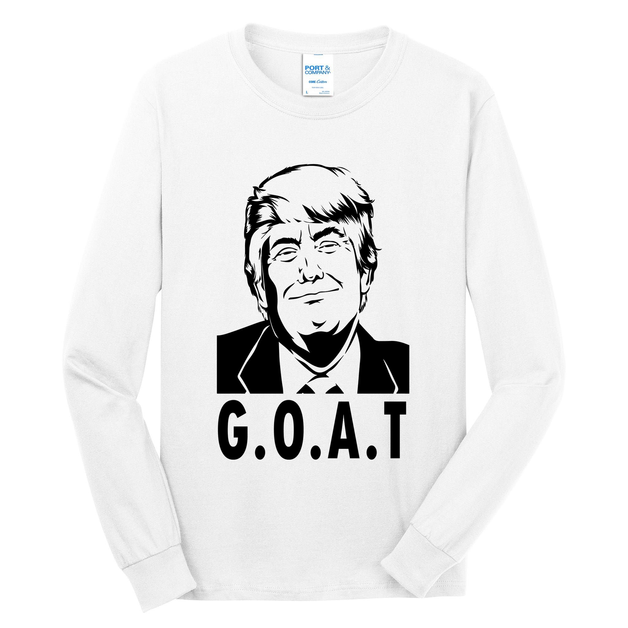 Trump Goat Funny Donald Trump Election Tall Long Sleeve T-Shirt