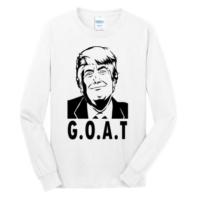 Trump Goat Funny Donald Trump Election Tall Long Sleeve T-Shirt