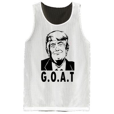 Trump Goat Funny Donald Trump Election Mesh Reversible Basketball Jersey Tank