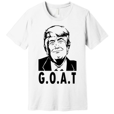 Trump Goat Funny Donald Trump Election Premium T-Shirt