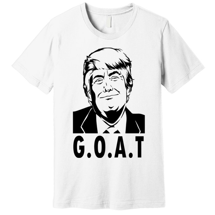 Trump Goat Funny Donald Trump Election Premium T-Shirt