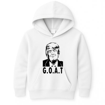 Trump Goat Funny Donald Trump Election Kids Hoodie