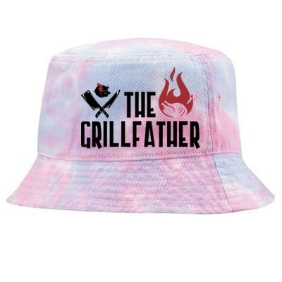 The Grillfather Funny Chef Tie-Dyed Bucket Hat