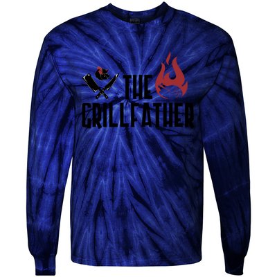 The Grillfather Funny Chef Tie-Dye Long Sleeve Shirt