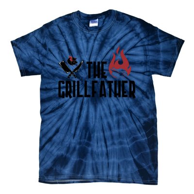 The Grillfather Funny Chef Tie-Dye T-Shirt