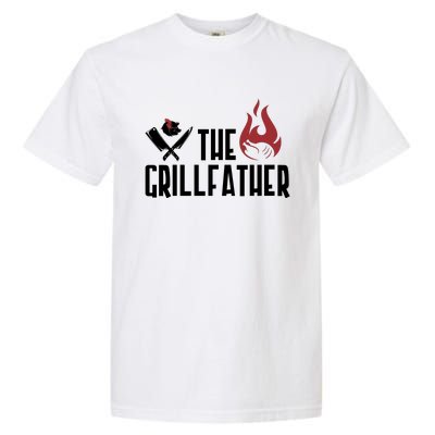 The Grillfather Funny Chef Garment-Dyed Heavyweight T-Shirt