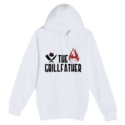 The Grillfather Funny Chef Premium Pullover Hoodie