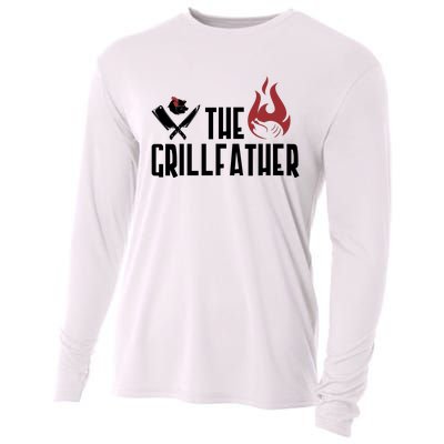 The Grillfather Funny Chef Cooling Performance Long Sleeve Crew