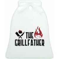 The Grillfather Funny Chef Ceramic Bell Ornament