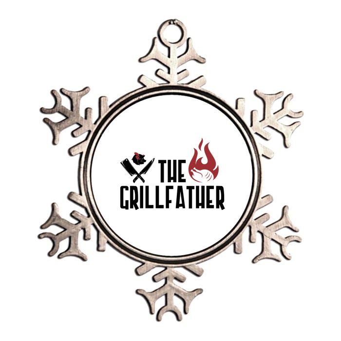 The Grillfather Funny Chef Metallic Star Ornament